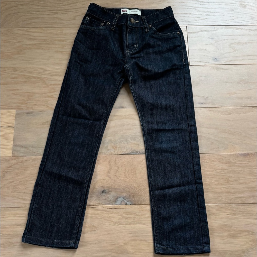 Boys Levi’s 511 Slim Jeans dark wash size 12 Regular / 26” W x 26” L